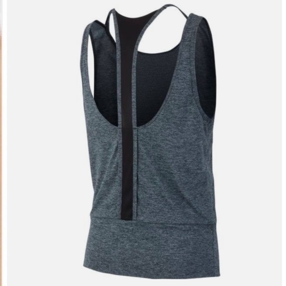 Nike Women’s Dri-Fit Grey Multi-Strap Running Tank - Picture 11 of 15